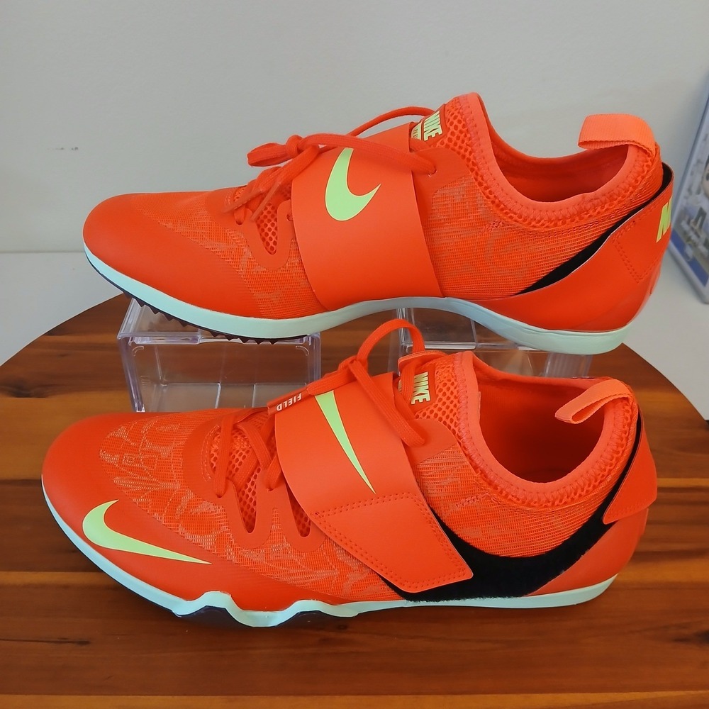 Nike Air Zoom‎ Pole Vault Elite Track Shoes Mens 9.5 Orange Training FZ9649-600